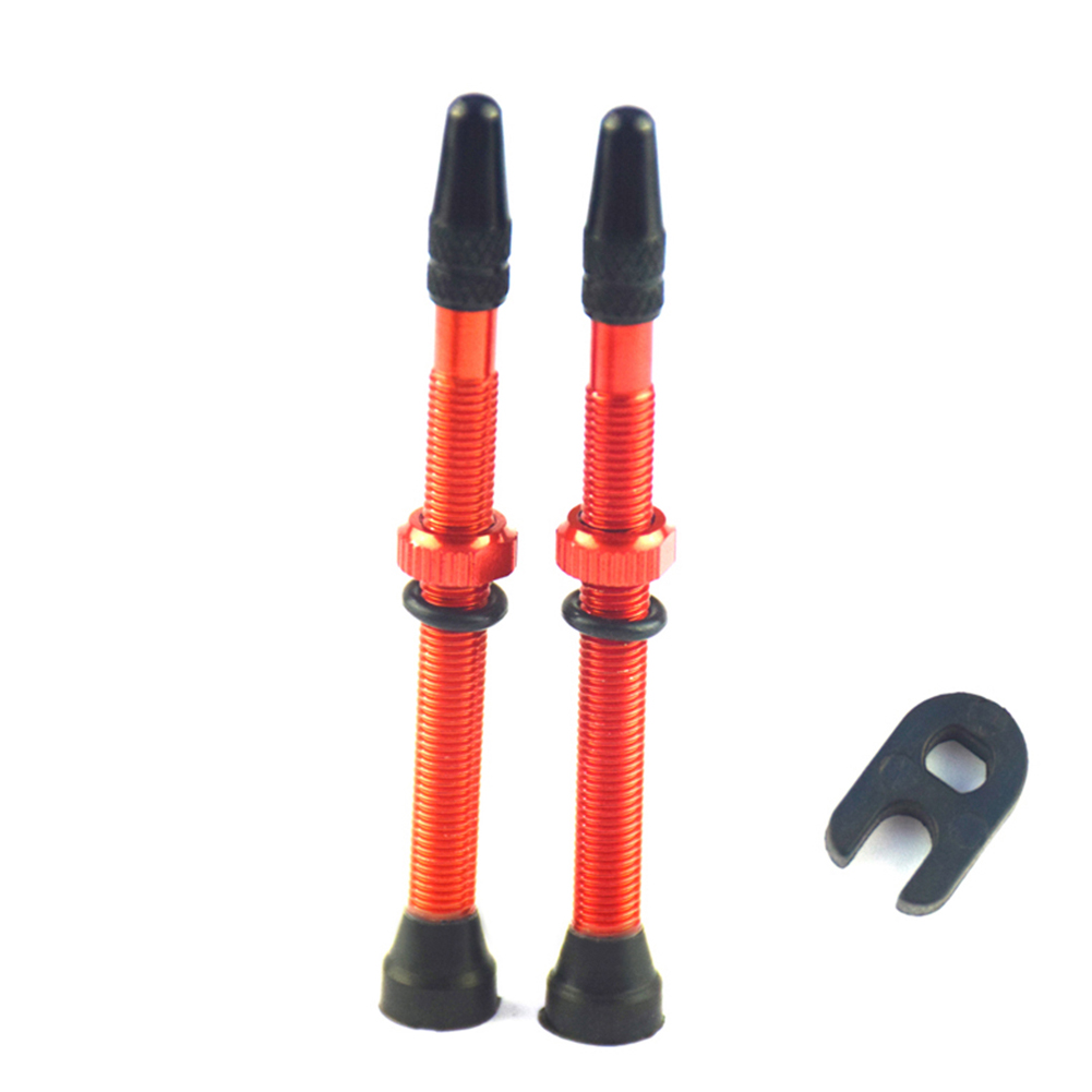 2x Bike Tire Valve Stems MTB Bicycle Tubeless Tires Alloy Presta Valve